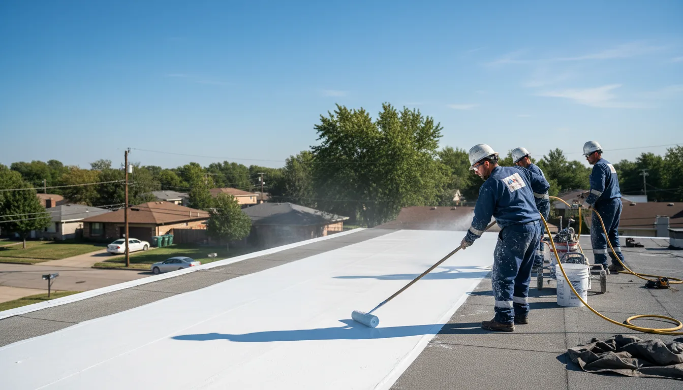 Commercial roof coating in Olin, NC near me